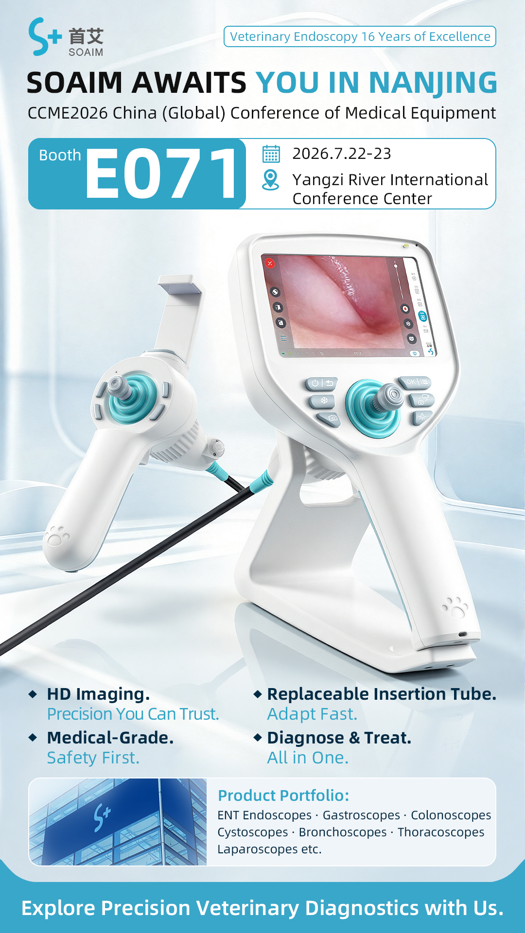 Veterinary Endoscope Lineup at CCME2026 Veterinary Endoscope Lineup at CCME2026